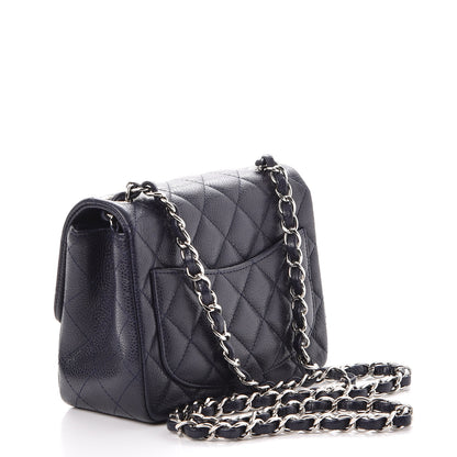 Chanel Caviar Quilted Mini Square Flap Navy 3 of 8