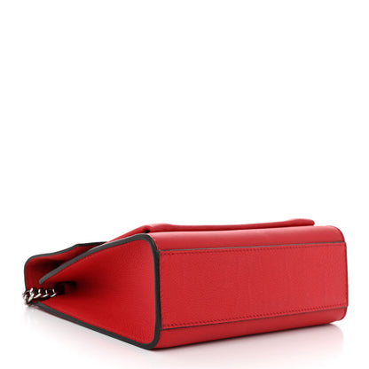 Louis Vuitton Soft Calfskin Mylockme Chain Bag BB Rubis 4 of 10