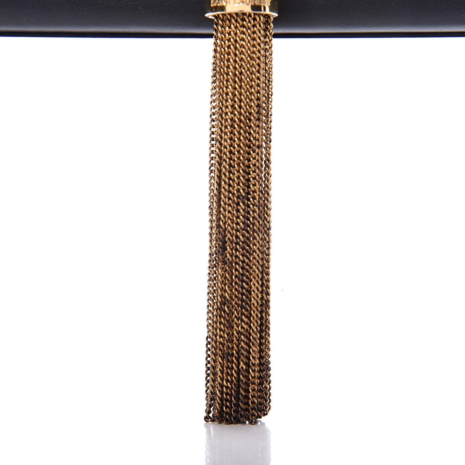 Saint Laurent Calfskin Classic Monogram Tassel Clutch Black 14 of 19