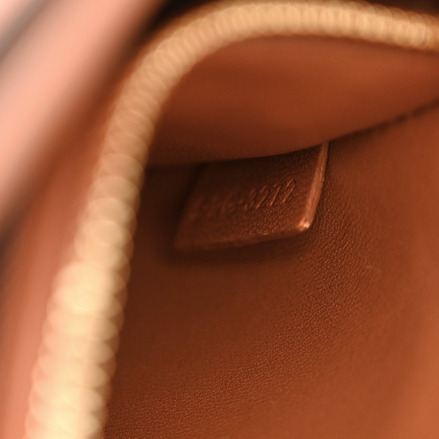 Satinated Calfskin Mini 16 Top Handle Bag Tan