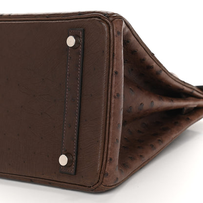 Hermes Ostrich Birkin 30 Chocolate 11 of 14