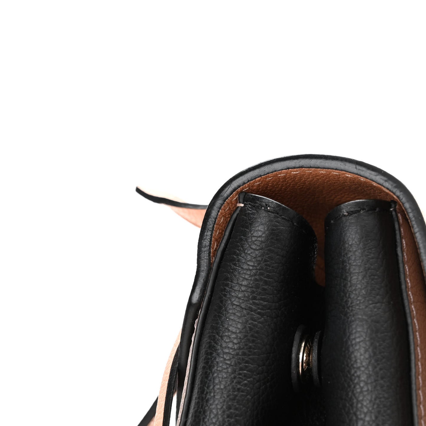 Soft Calfskin Lockme II Top Handle Venus Black Mastic