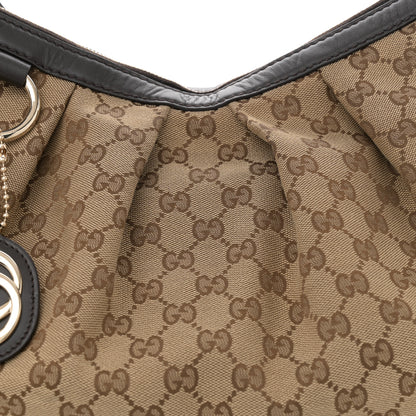 Gucci Monogram Medium Sukey Hobo Dark Brown 8 of 11