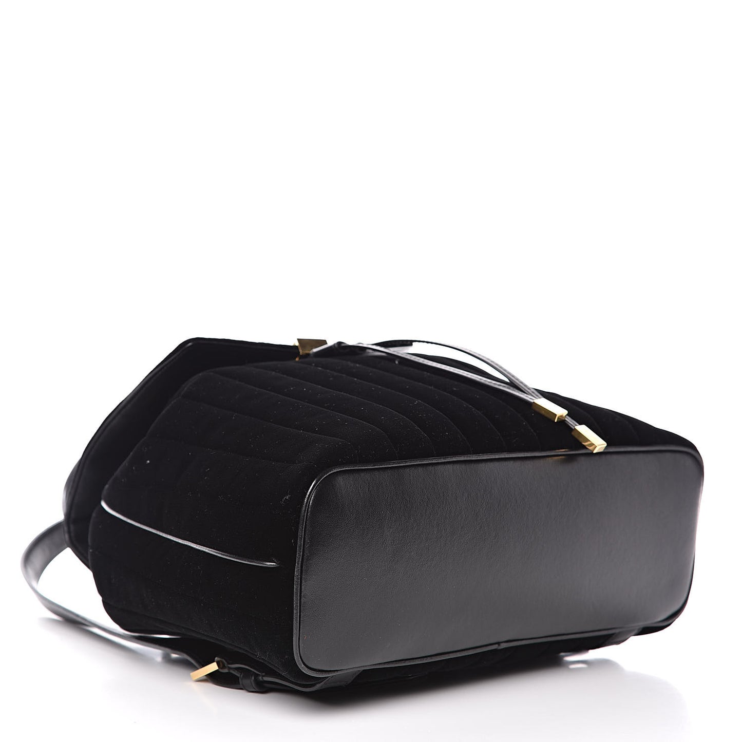 Velvet Matelasse Vicky Backpack Black