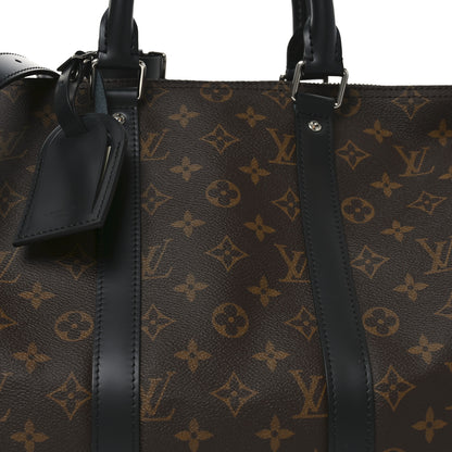 Louis Vuitton Monogram Macassar Keepall Bandouliere 45 6 of 8