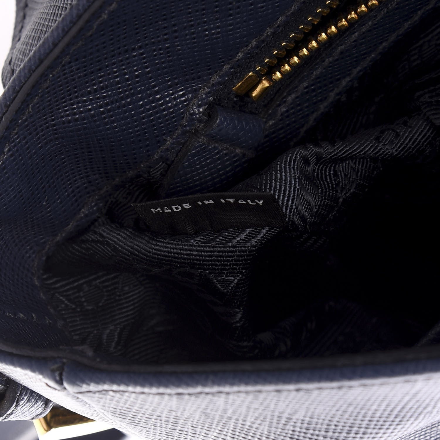 Prada Saffiano Crossbody Bag Bleuette 6 of 10