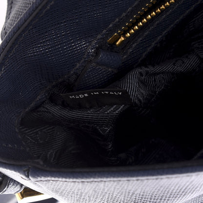 Prada Saffiano Crossbody Bag Bleuette 6 of 10