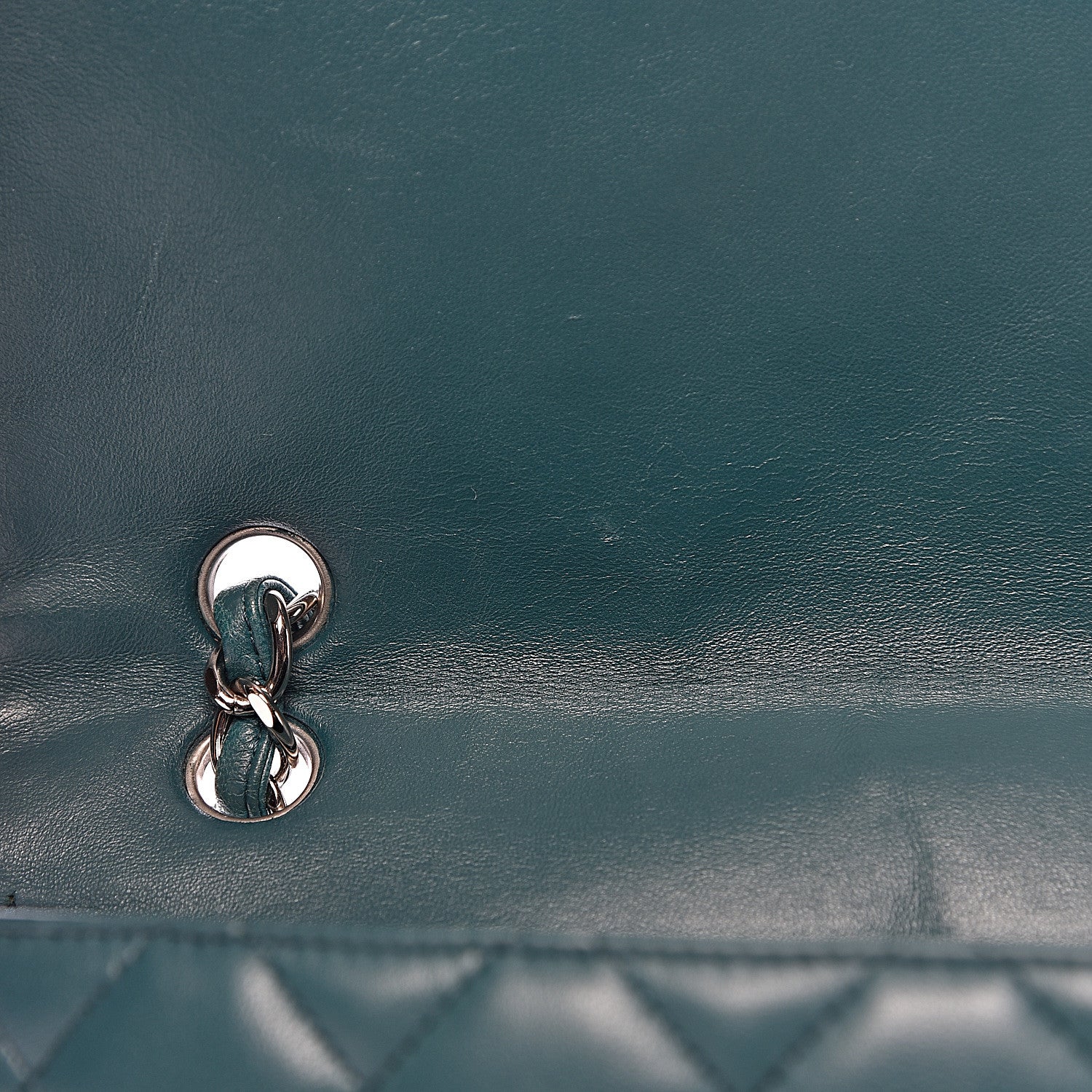 Chanel Lambskin Quilted Maxi Single Flap Turquoise 10 of 18