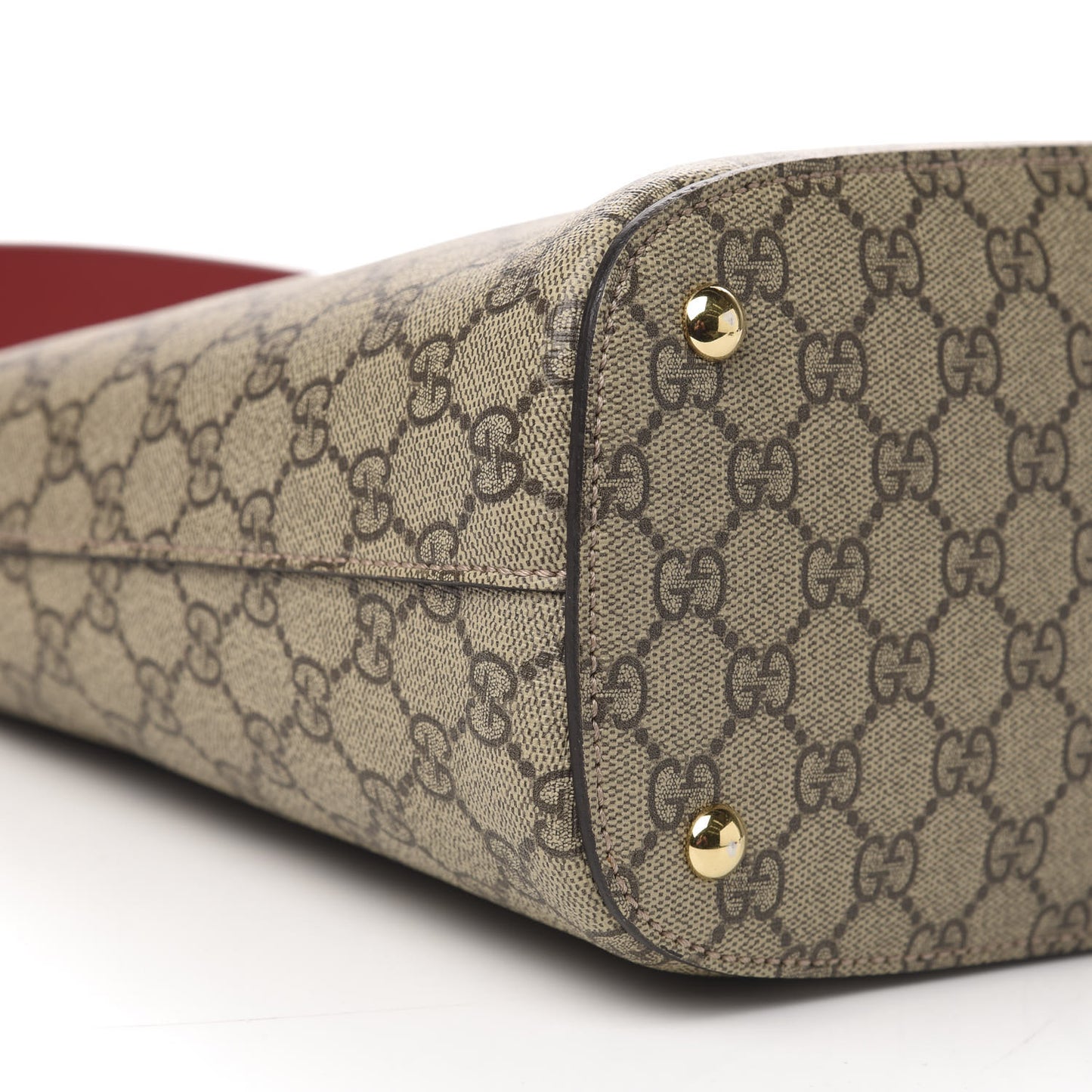 GG Supreme Monogram Linea A Hobo Red