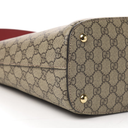 Gucci GG Supreme Monogram Linea A Hobo Red 8 of 11