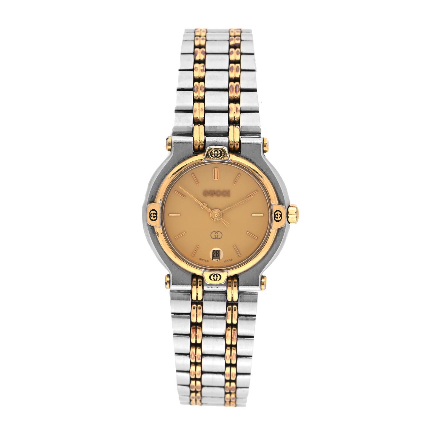 Stainless Steel 25mm 9000L Quartz Watch Gold