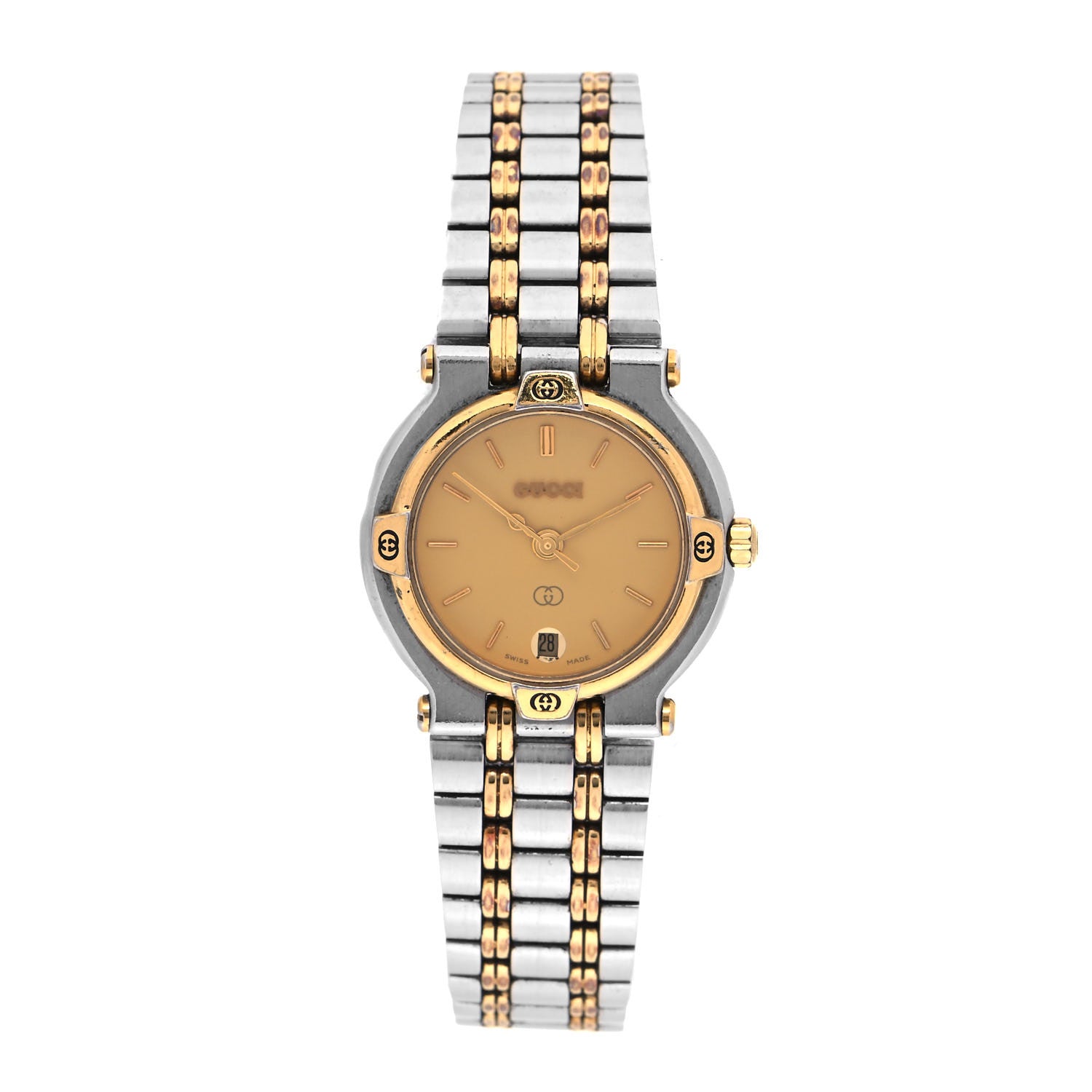 Gucci Stainless Steel 25mm 9000L Quartz Watch Gold 1 of 4