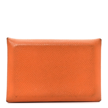 Hermes Epsom Calvi Card Case Abricot 1 of 9