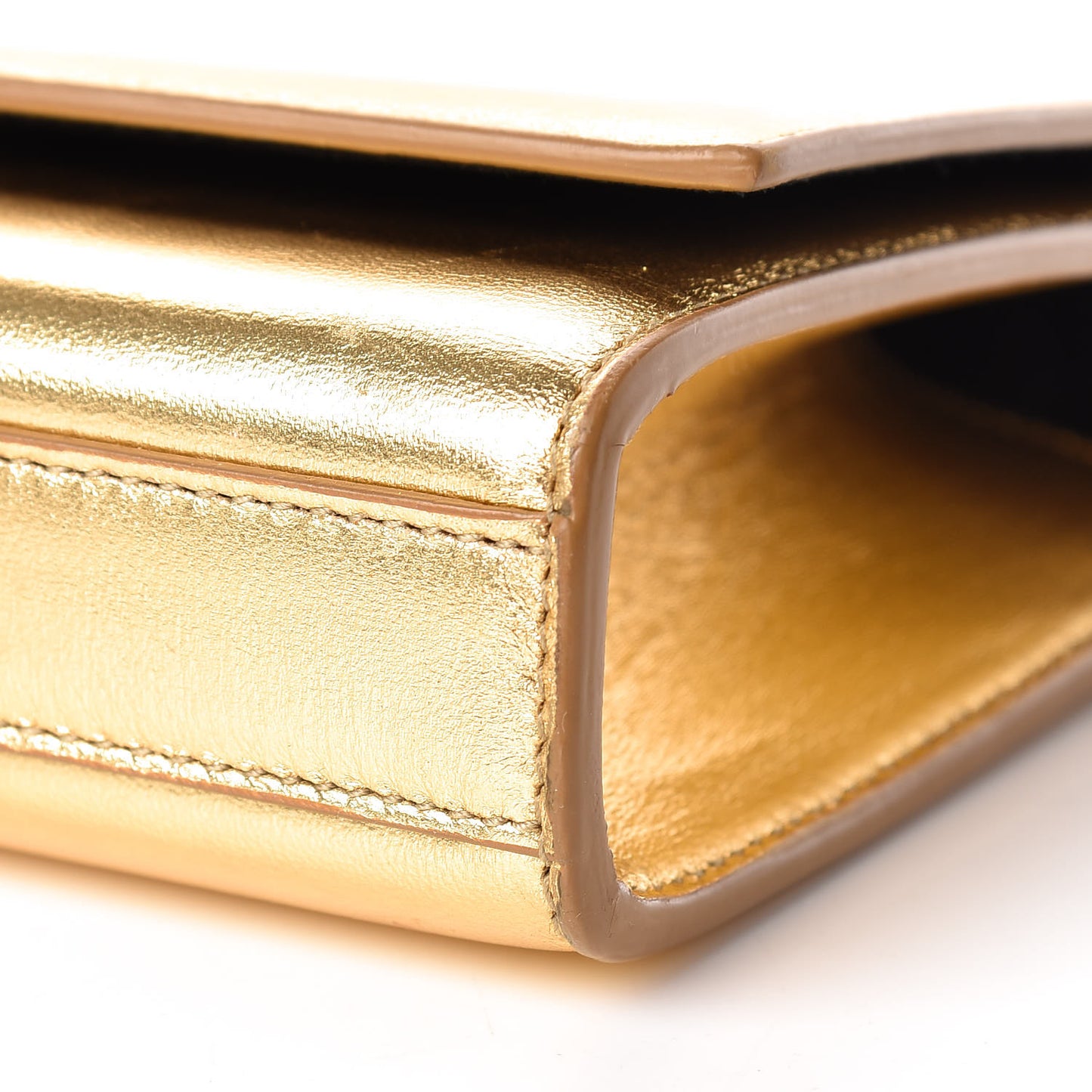 Metallic Calfskin Monogram Cassandre Clutch Ciad