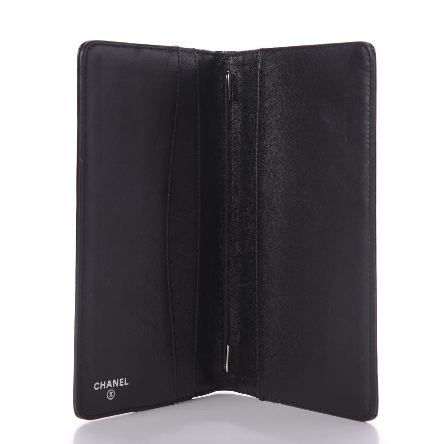 Patent Calfskin Lucky Symbols Agenda Cover Black