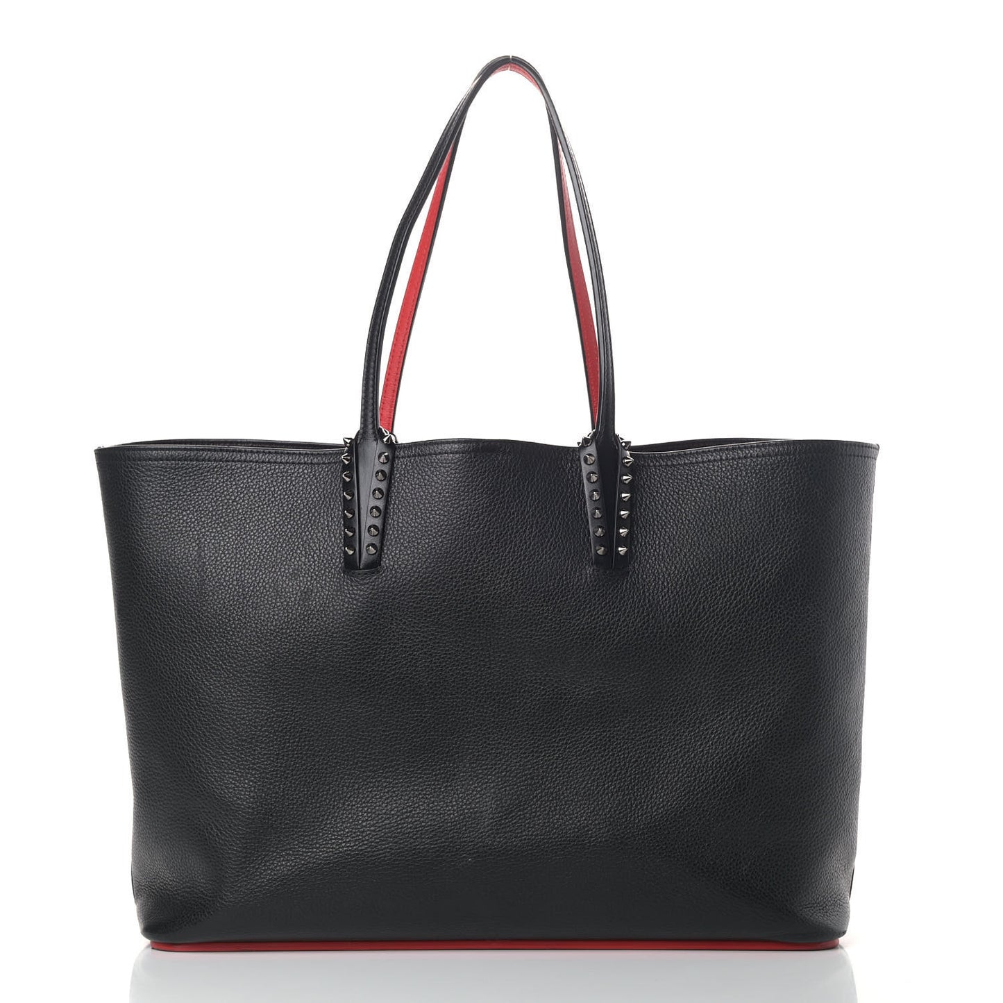 Calfskin Spikes East West Cabata Tote Black