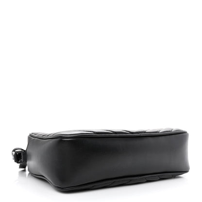 Saint Laurent Calfskin Matelasse Monogram Lou Camera Bag Black 4 of 10