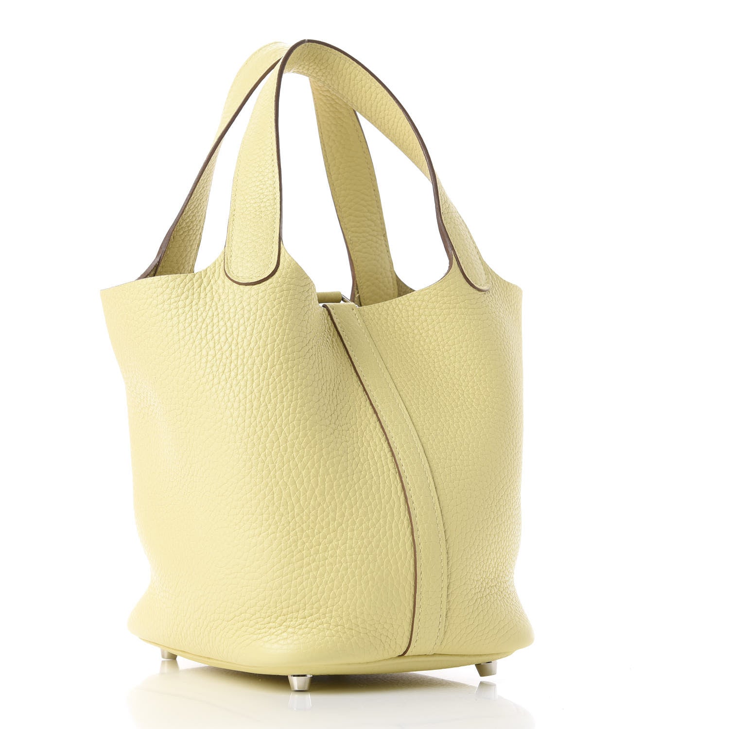 Hermes Taurillon Clemence Picotin Lock 18 PM Jaune Poussin 2 of 10