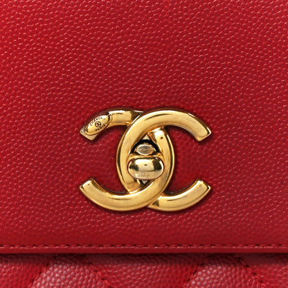 Chanel Caviar Quilted Small Business Affinity Flap Red 9 of 12