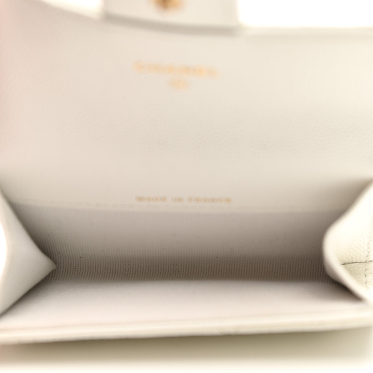 Chanel Caviar Quilted Flap Card Holder Wallet White 5 of 8