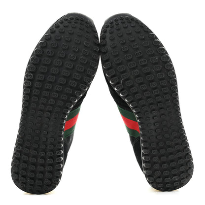 Gucci GG Suede Monogram Web Re-Motion Sneakers 35 Black 6 of 11