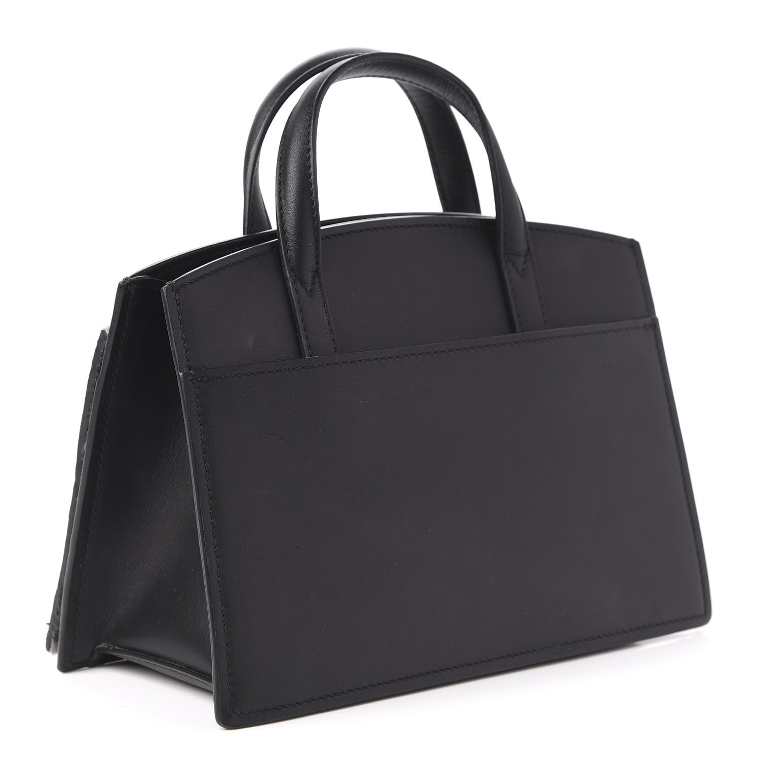 MCM Calfskin Lux Calf Hair Mini Milano Tote Black 3 of 9