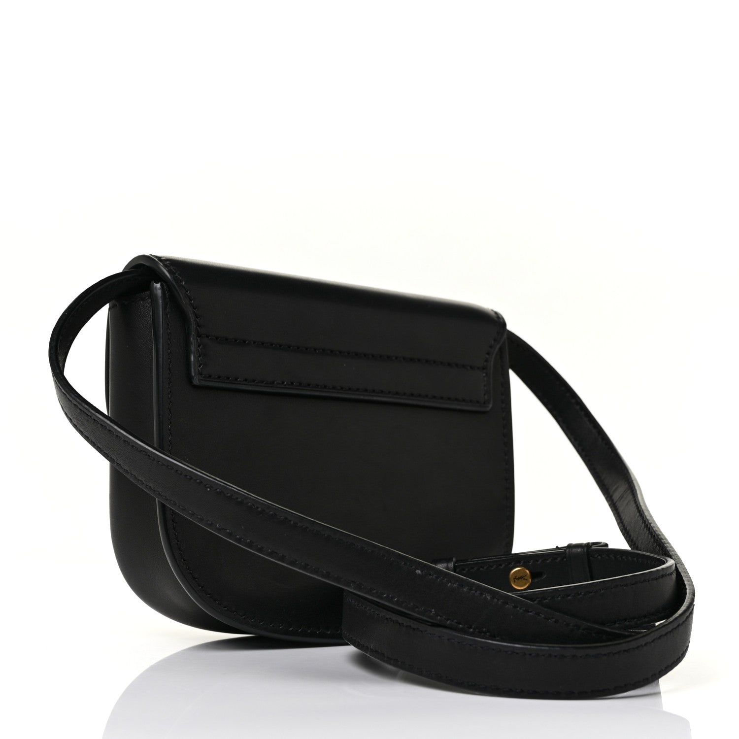 Saint Laurent Smooth Calfskin Mini Classic Monogram Kaia Satchel Black 3 of 9
