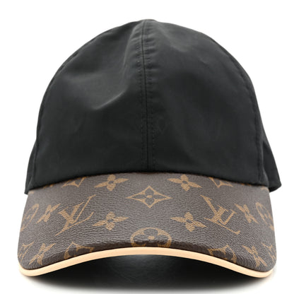 Louis Vuitton Polyester Silk Monogram LV Get Ready Cap M Black 3 of 9