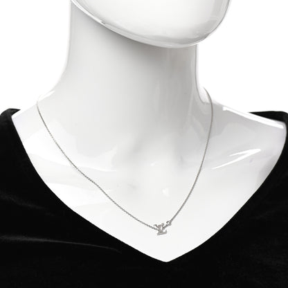Louis Vuitton 18K White Gold Diamond Idylle Blossom LV Pendant Necklace 2 of 6