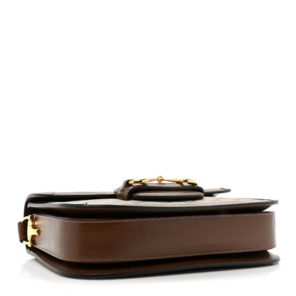 Gucci GG Supreme Monogram Horsebit 1955 Shoulder Bag Beige Brown Sugar 4 of 10