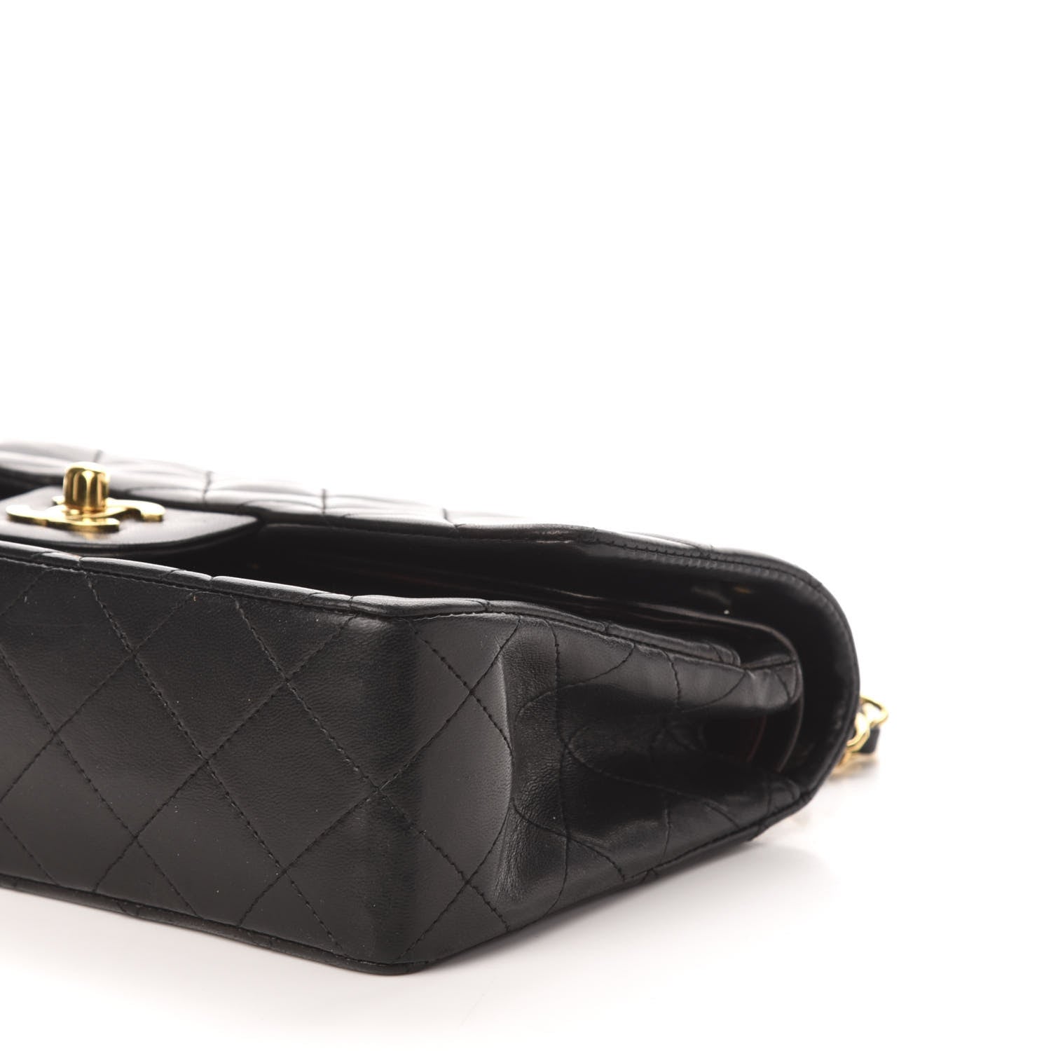 Chanel Lambskin Quilted Small Double Flap Black 11 of 12