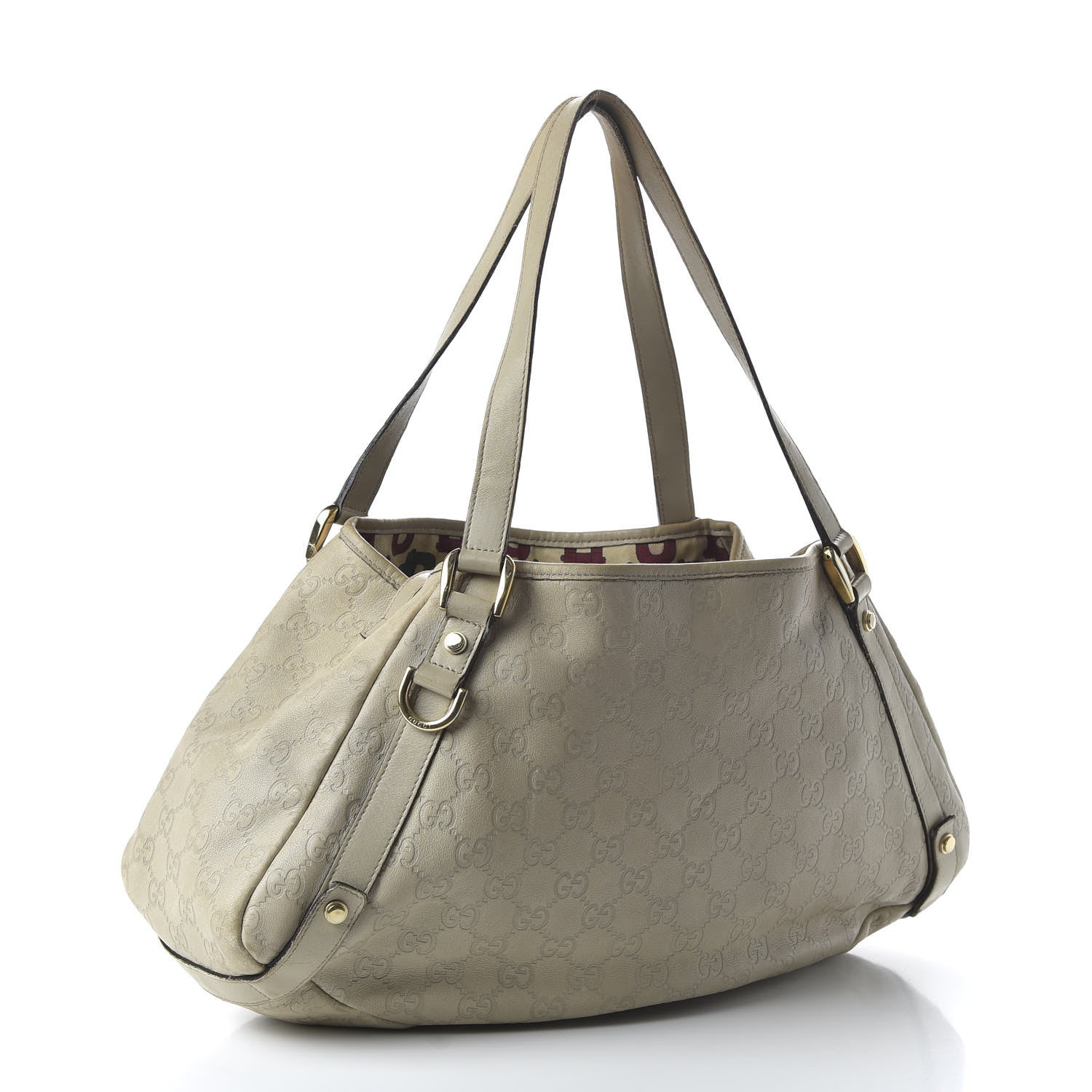 Gucci Guccissima Medium Abbey Shoulder Bag Off White 3 of 10