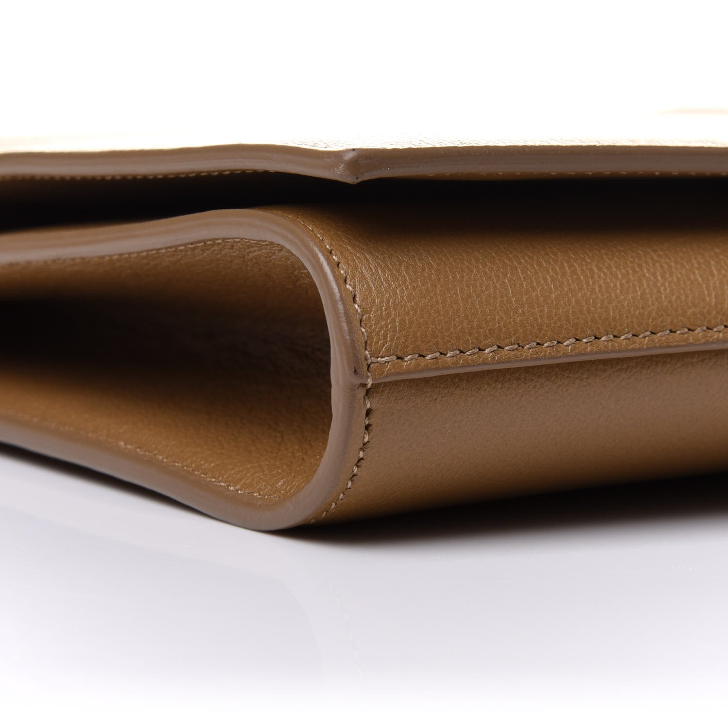 Saint Laurent Calfskin Monogram Large Belle De Jour Clutch Beige 10 of 12
