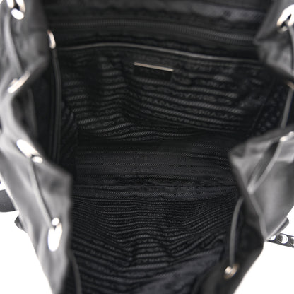 Prada Nylon New Vela Studded Backpack Black 5 of 12