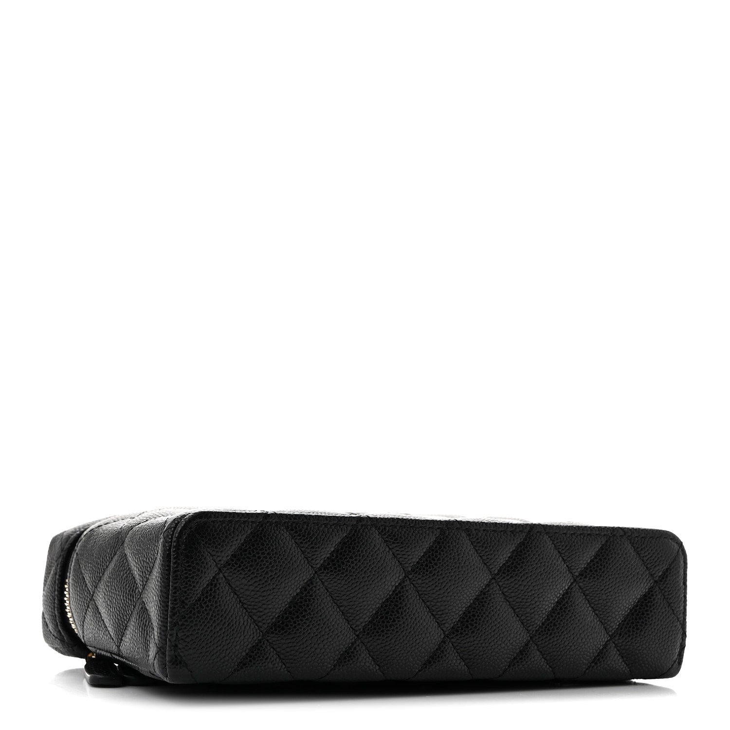 Chanel Caviar Quilted Top Handle Slim Vanity With Chain Black 4 of 11