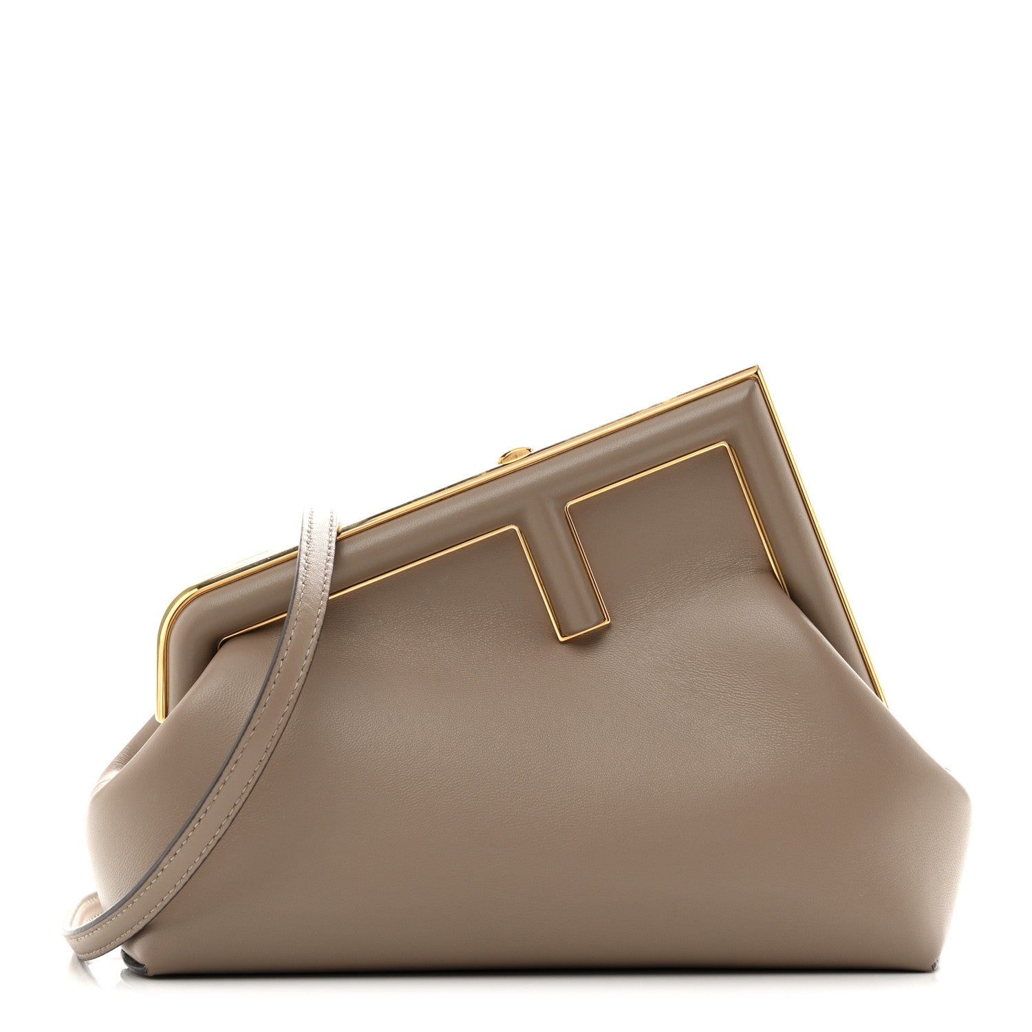 Fendi Shiny Nappa Small Fendi First Dove Gray 1 of 13