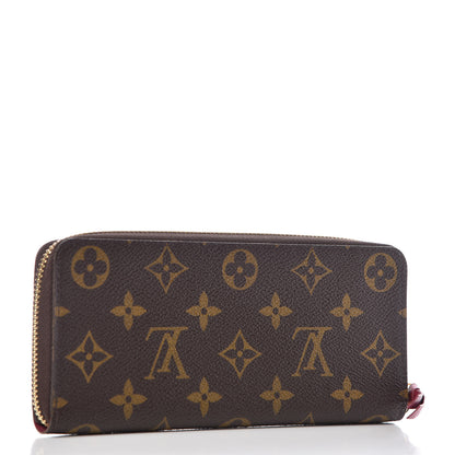 Louis Vuitton Monogram Clemence Wallet Fuchsia 3 of 8