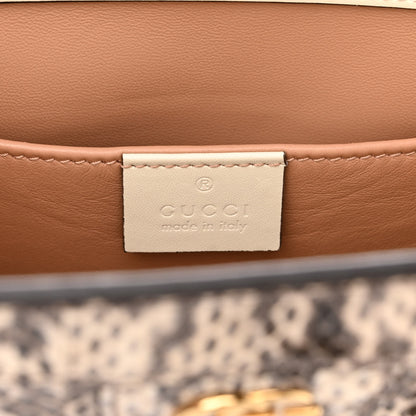 Gucci Snakeskin GG Small Ophidia Chain Shoulder Bag Roccia 5 of 10