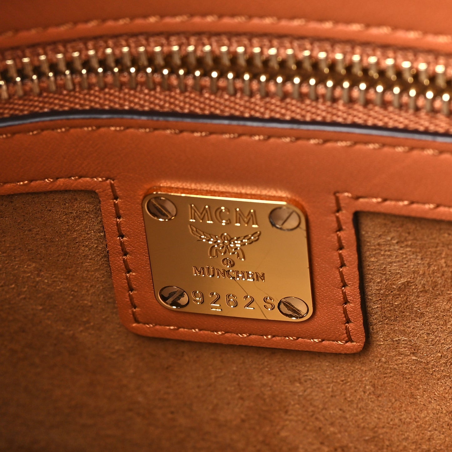 Calfskin Mini Munchen Tote Cognac