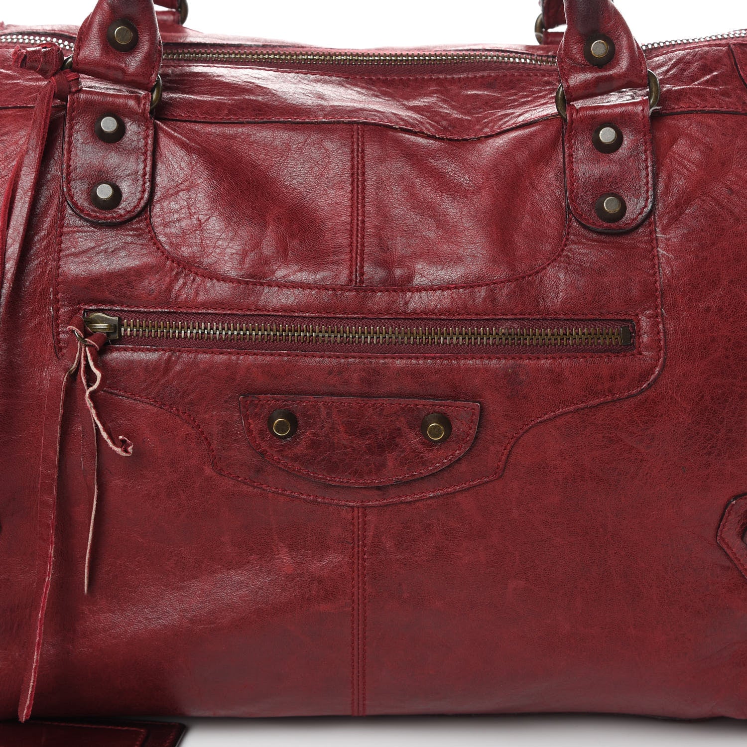 Balenciaga Agneau Classic Hardware Work Grenat 8 of 22