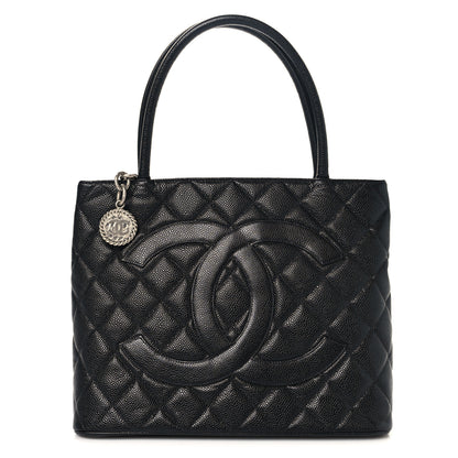 Chanel Caviar Quilted Medallion Tote Black 1 of 9