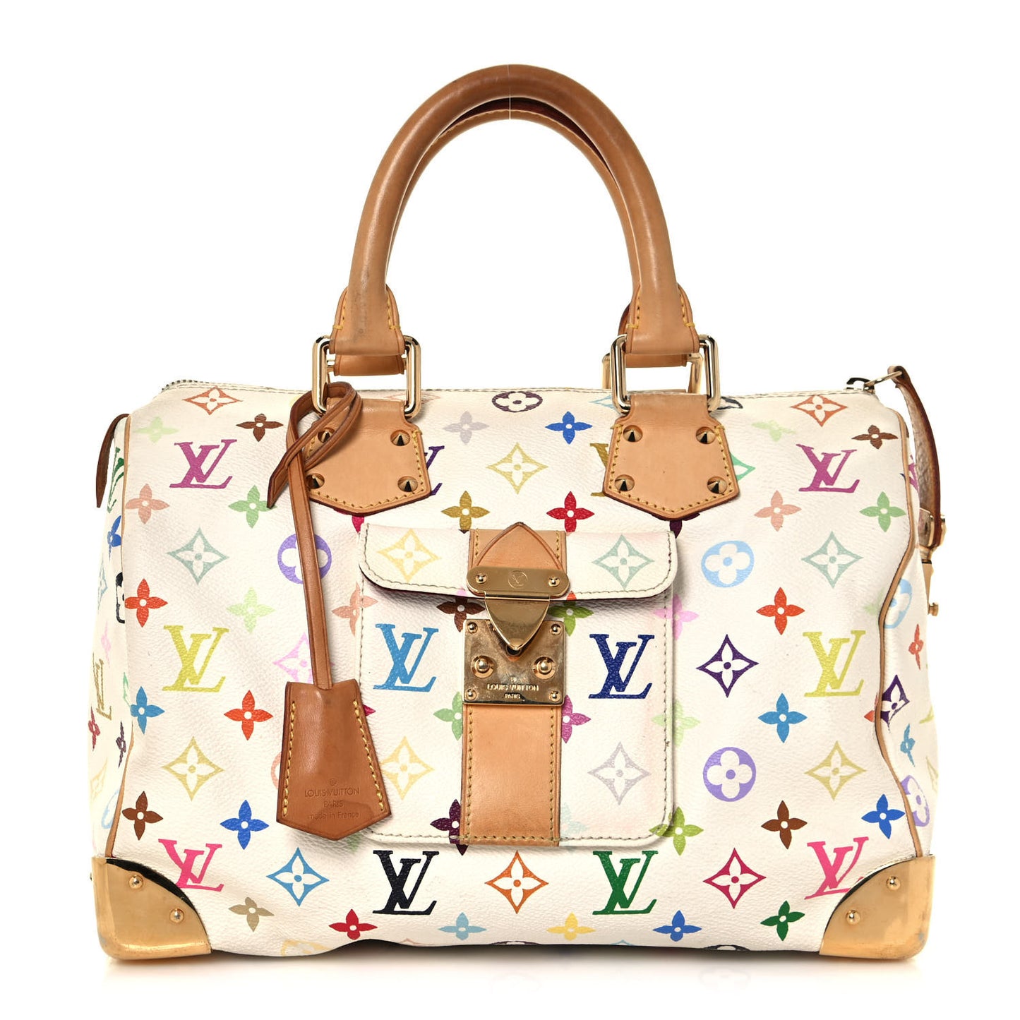 Monogram Multicolor Speedy 30 White