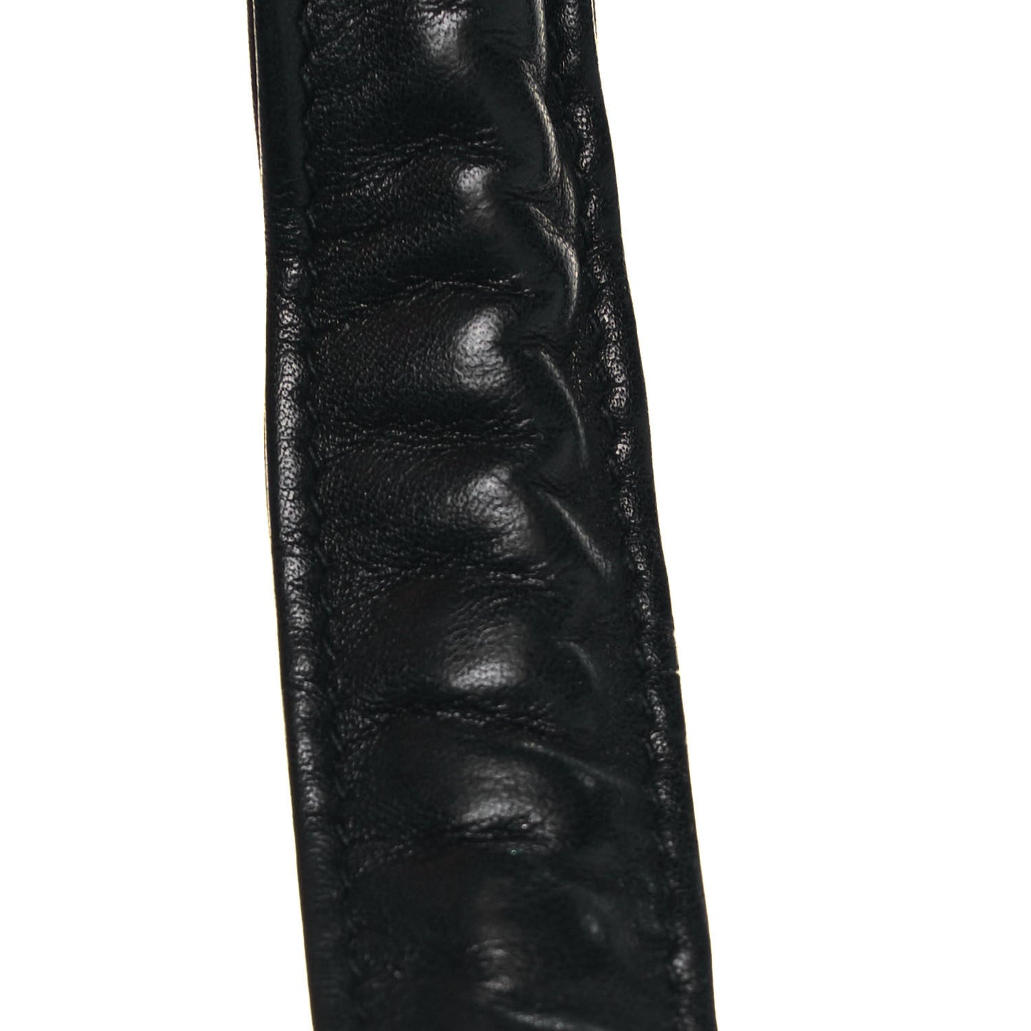 Lambskin Quilted Shoulder Bag Black