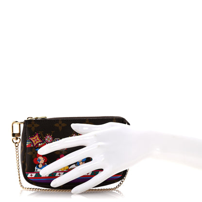 Louis Vuitton Monogram 2020 Christmas Animation Bumper Cars Mini Pochette Accessories Coquelicot 2 of 8