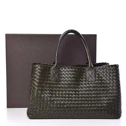 Bottega Veneta Nappa Intrecciato Medium Cabat Kaki Fondente 14 of 14