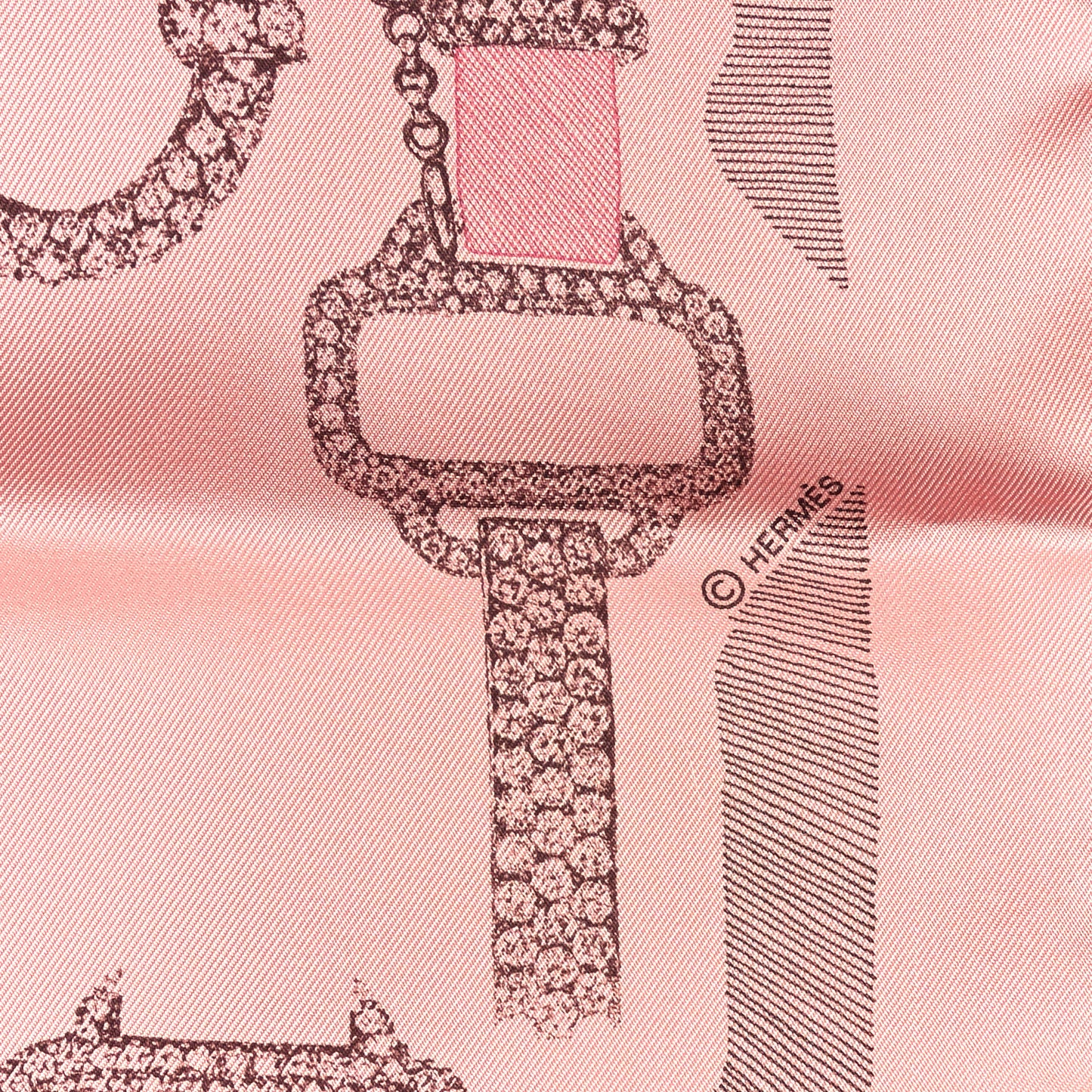 Silk Our Line Etude Pour Une Parure De Gala Scarf 90 Rose Ballerine Taupe Framboise
