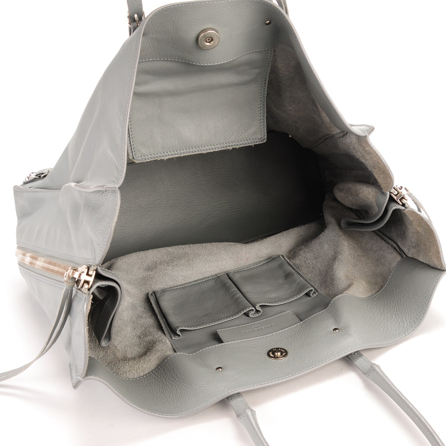 Balenciaga Veau Papier A4 Zip Around Tote Grey 5 of 10
