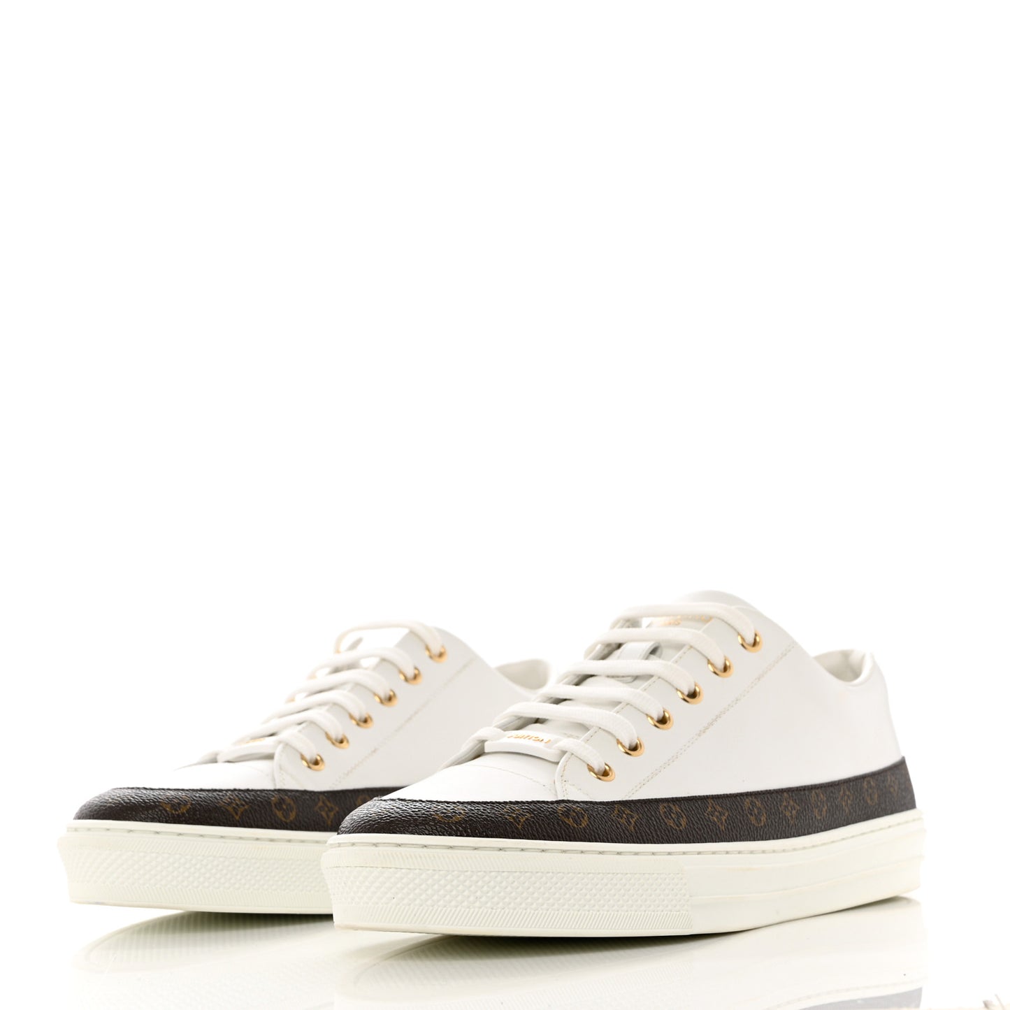 Monogram Womens Stellar Sneakers 40 White