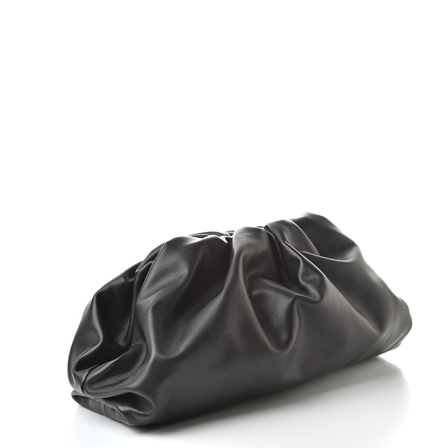 Smooth Butter Calf The Pouch Oversized Clutch Black