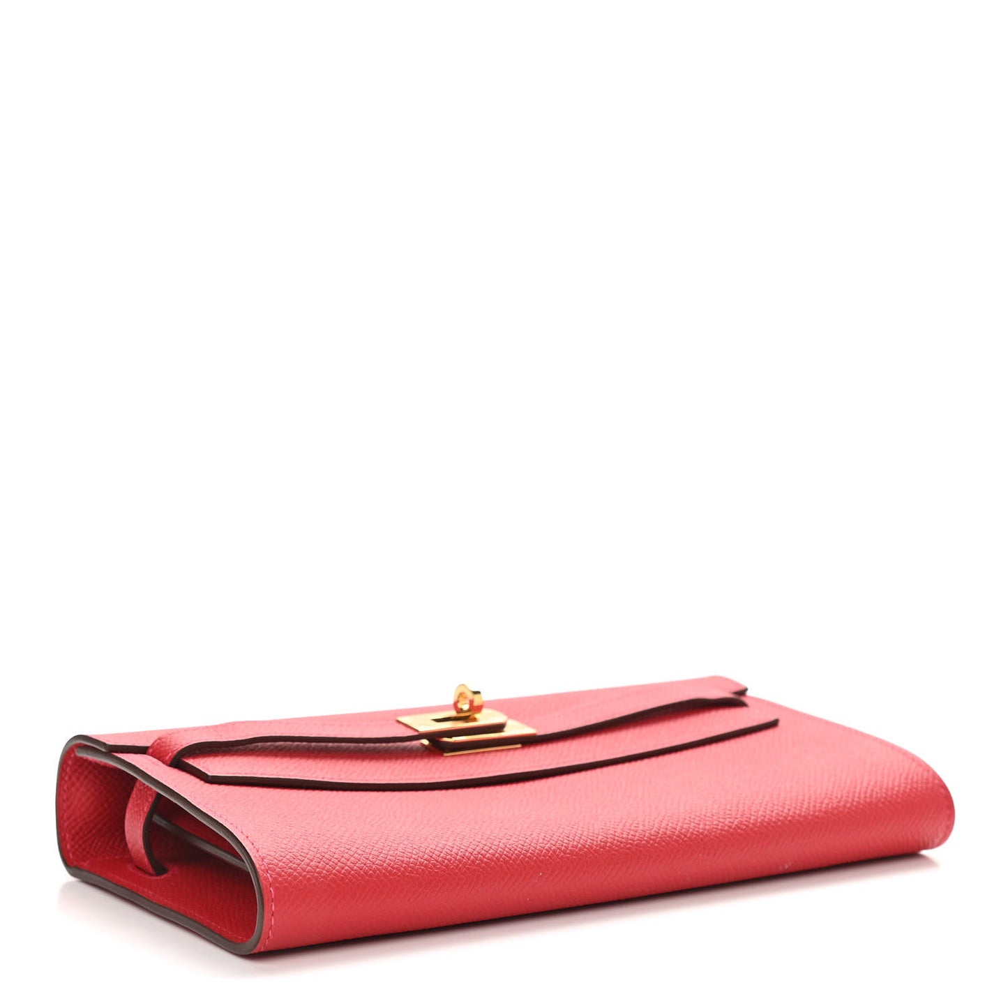 Epsom Kelly Wallet To Go Rouge Casaque